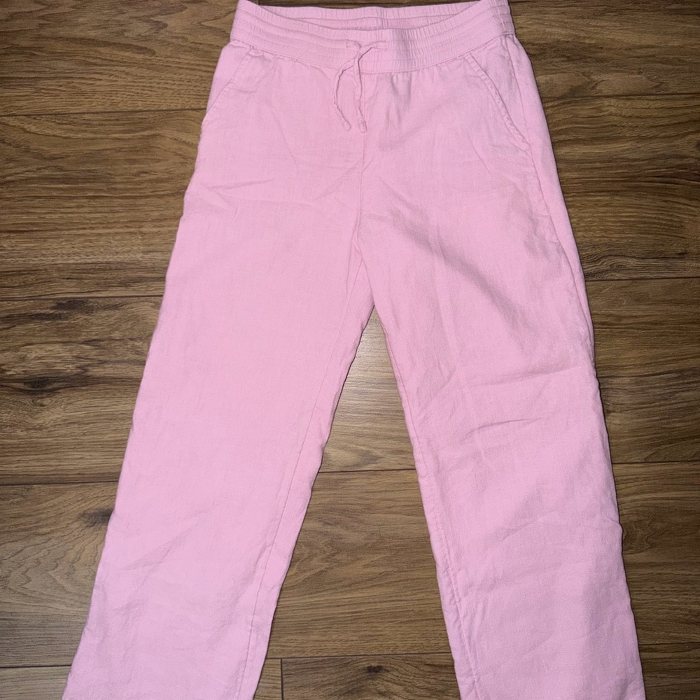 abercrombie kids Light Pink Drawstring Jogger Pants